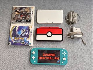 Bundle: New Nintendo 2DS XL Pokeball Edition (Rare) and New Nintendo 3DS XL White