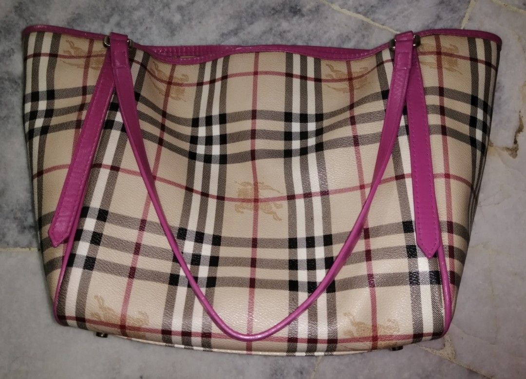Burberry tote bag pink outlet