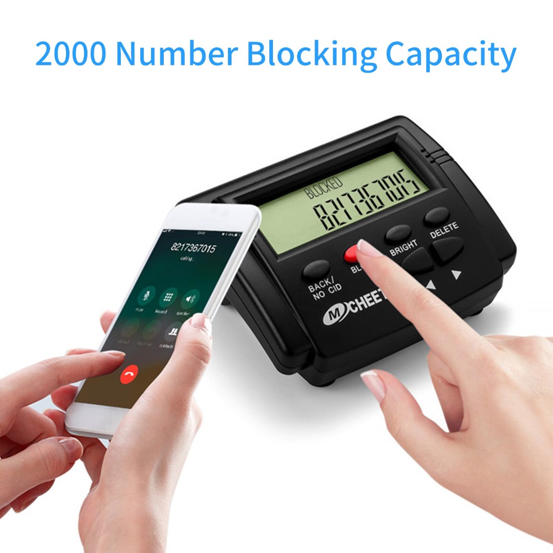 Call Blocker for Landline Phones Telephone 2000 Caller ID Box Blocking
