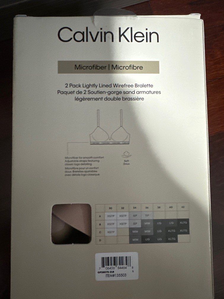 Calvin Klein Women's 2-Pack Microfiber Lightly Lined Wire Free Bra Set