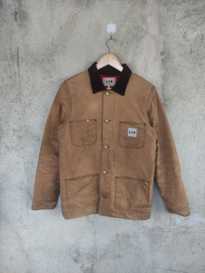 Carhartt x apc work jacket Men s Fashion Coats Jackets and