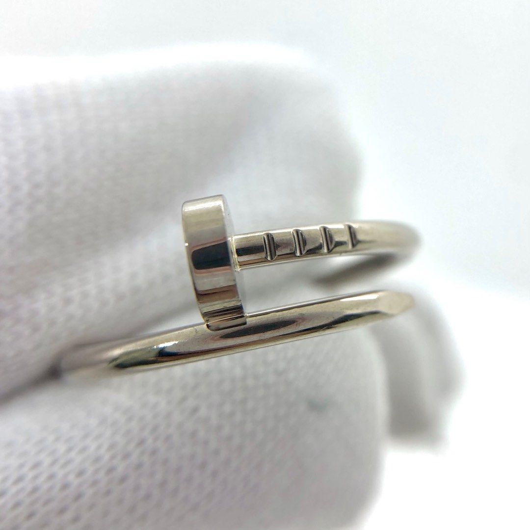 CARTIER JUSTE UN CLOU SMALL MODEL 55 AU750 WG 3.75 RING 237031246