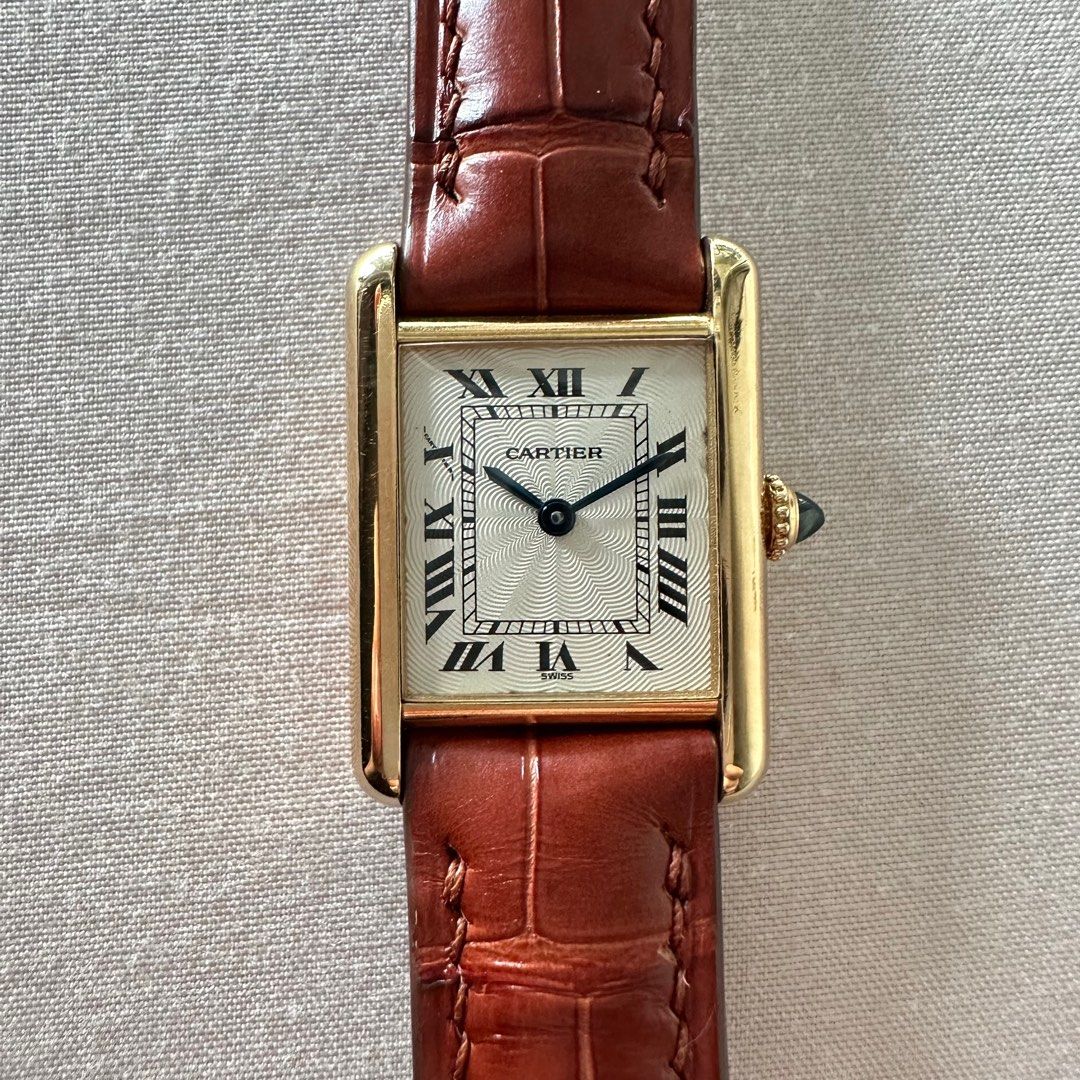 Cartier tank louis manual wind discount