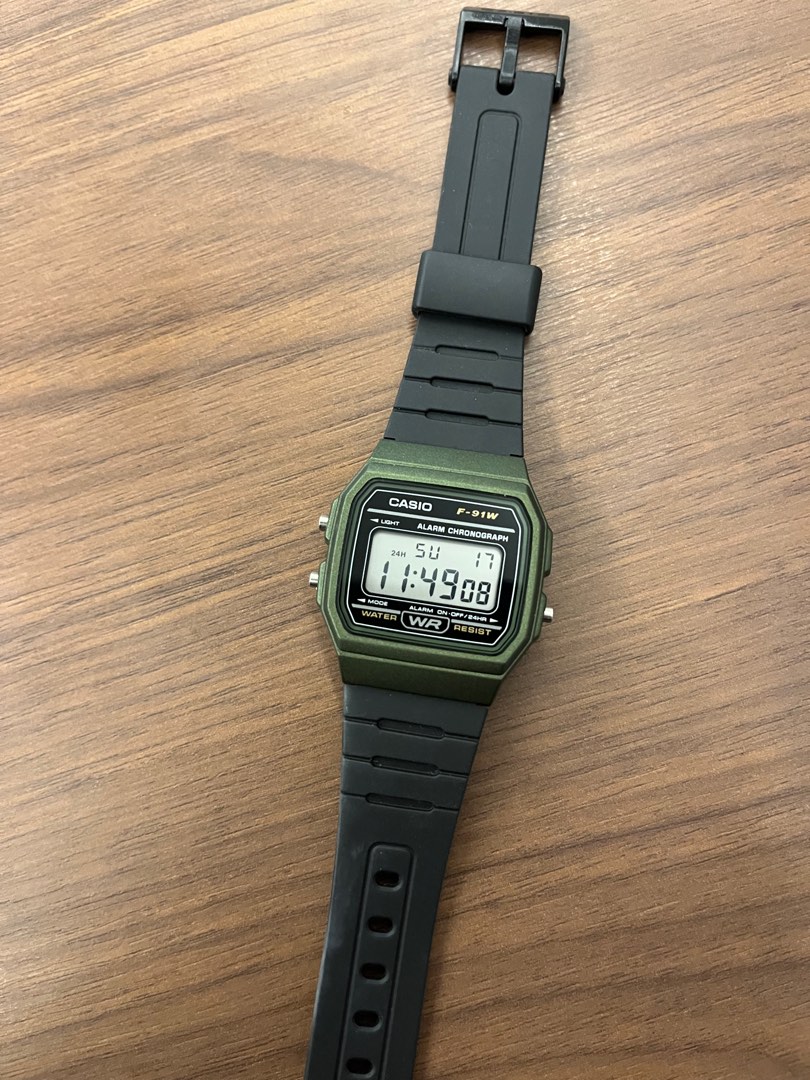 Casio hotsell f91w green