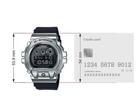 Casio G Shock Men s GM 6900 1DR Digital Display Black Resin Strap