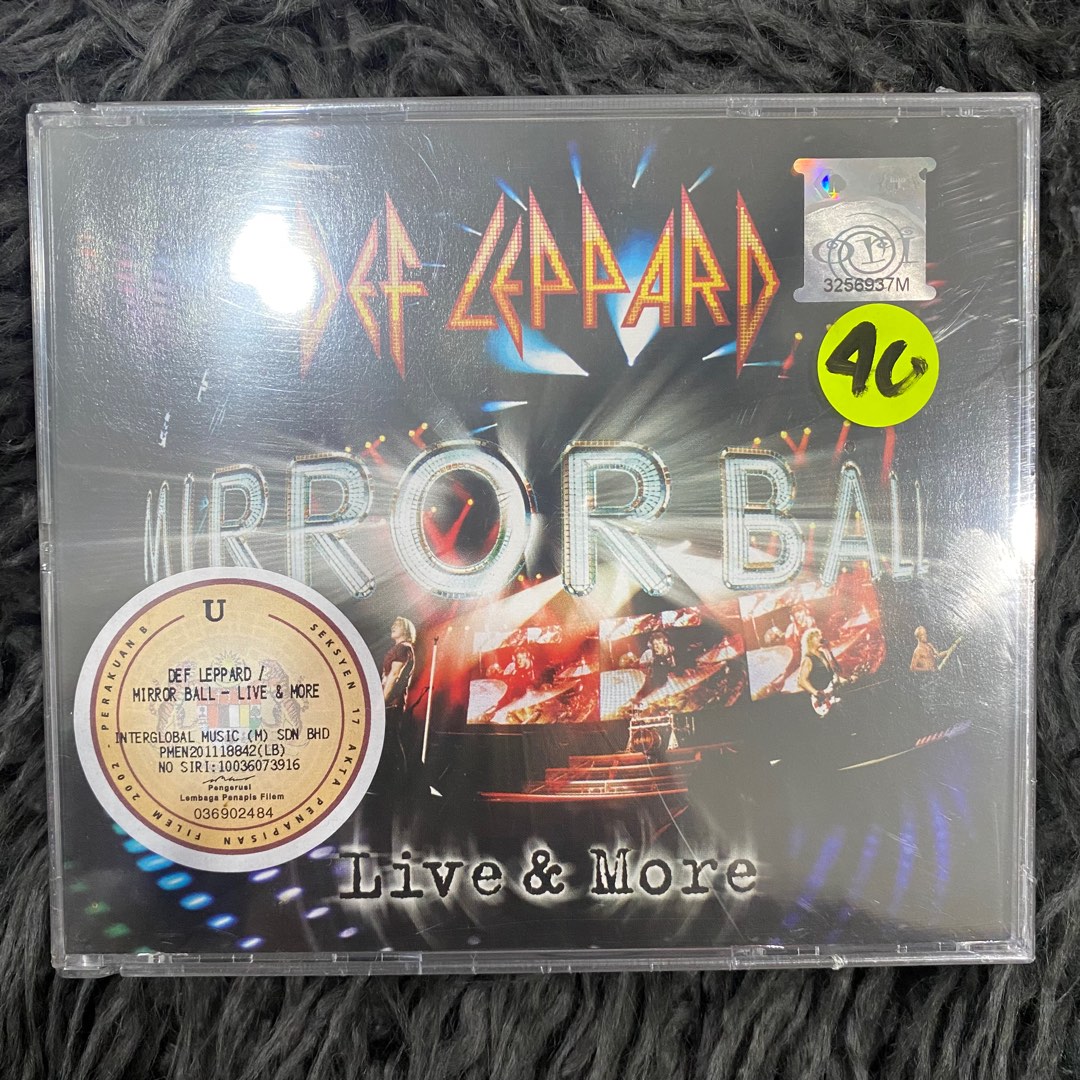 CD DEF LEPPARD Mirror BallLive& More, Hobbies & Toys, Music & Media