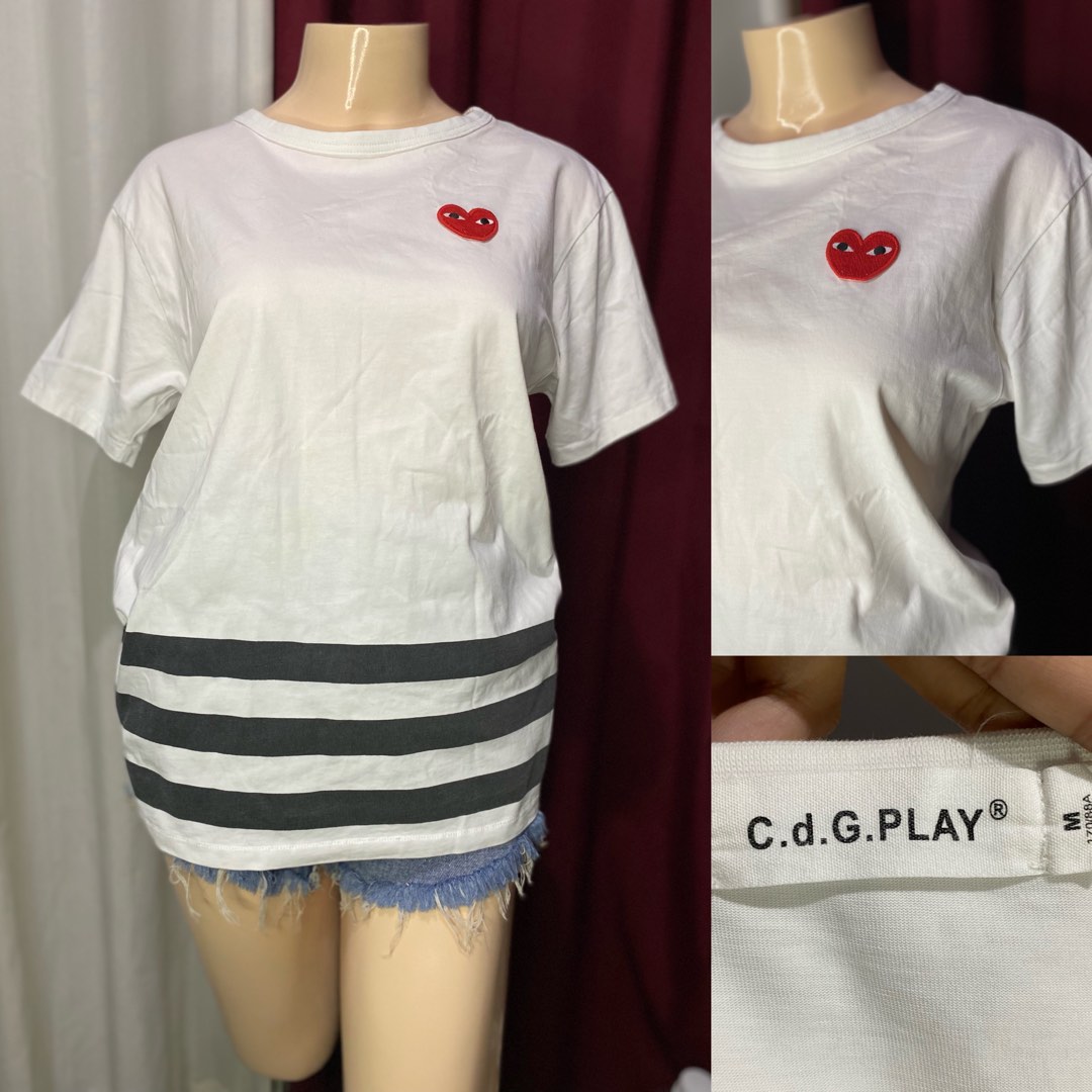 CDG Play Shirt, Women's Fashion, Tops, Shirts on Carousell