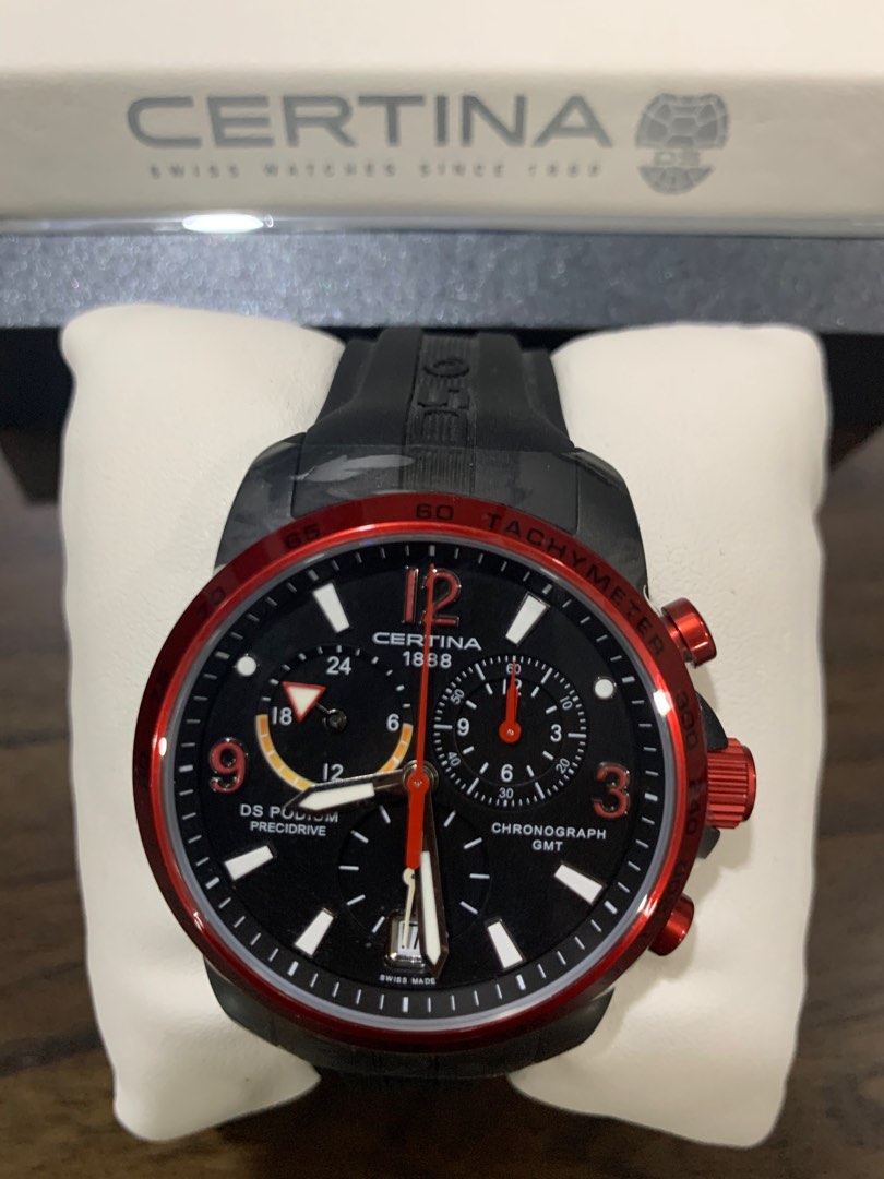 Certina Red Aluminium case Luxury Watches on Carousell