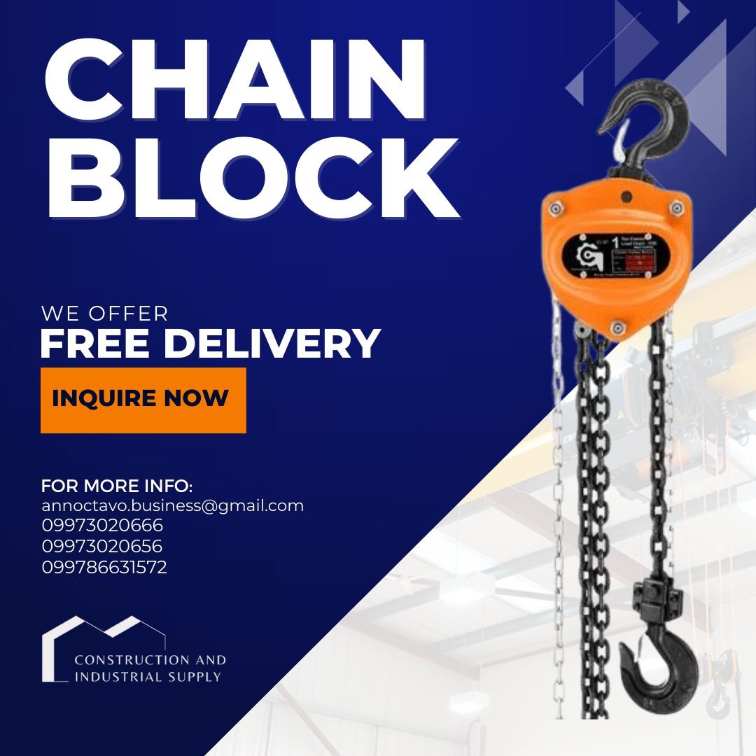 Chain Block Manual Hoist Lifting Equipment Heavy Lifting
