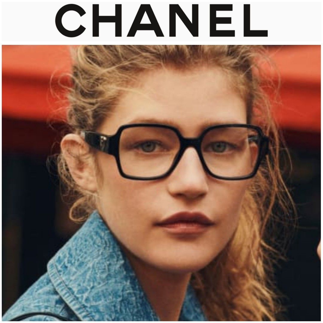 Chanel ch3438 square spectacles glasses, Women's Fashion, Watches