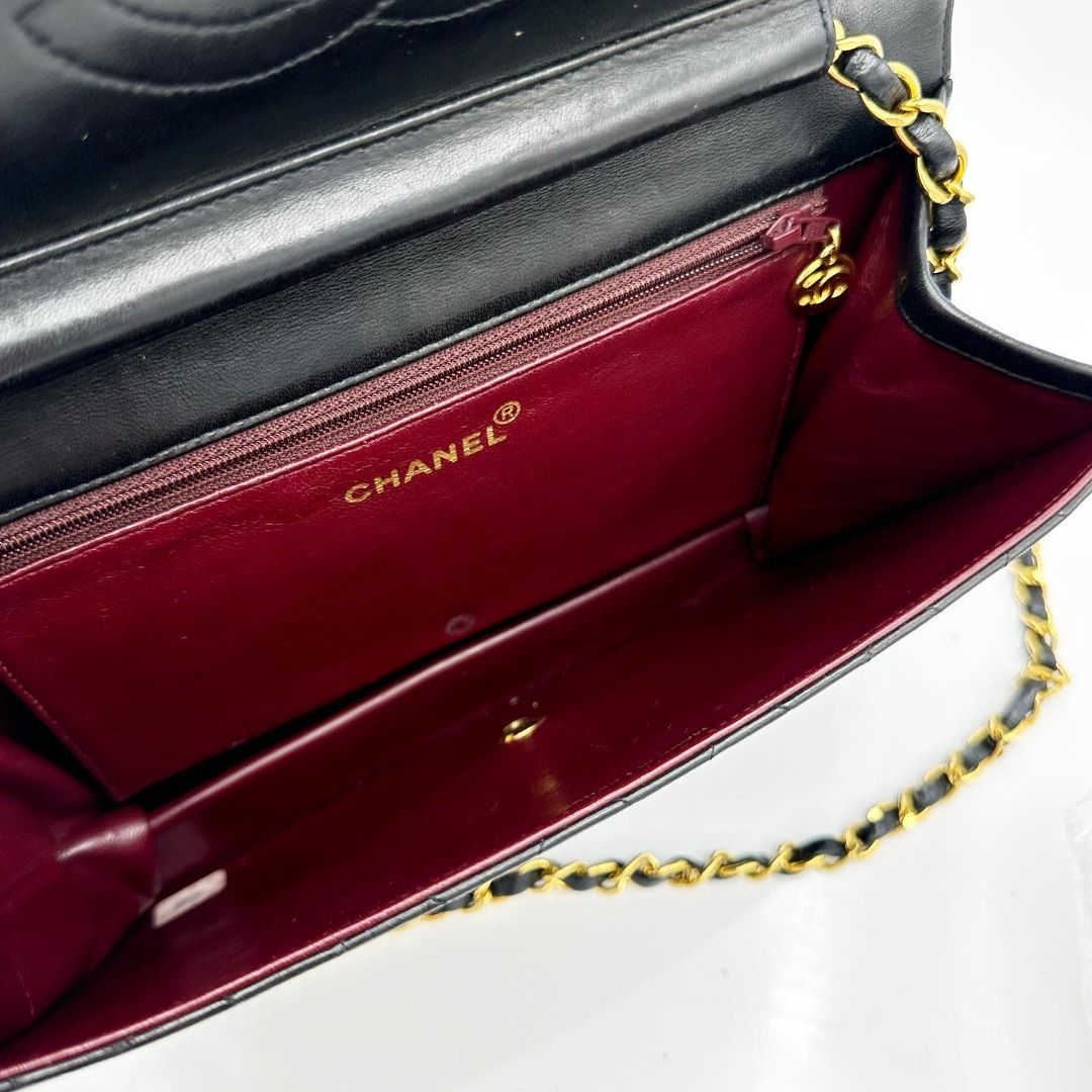 Chanel Single Flap Black Lambskin, Luxury, Bags & Wallets on Carousell