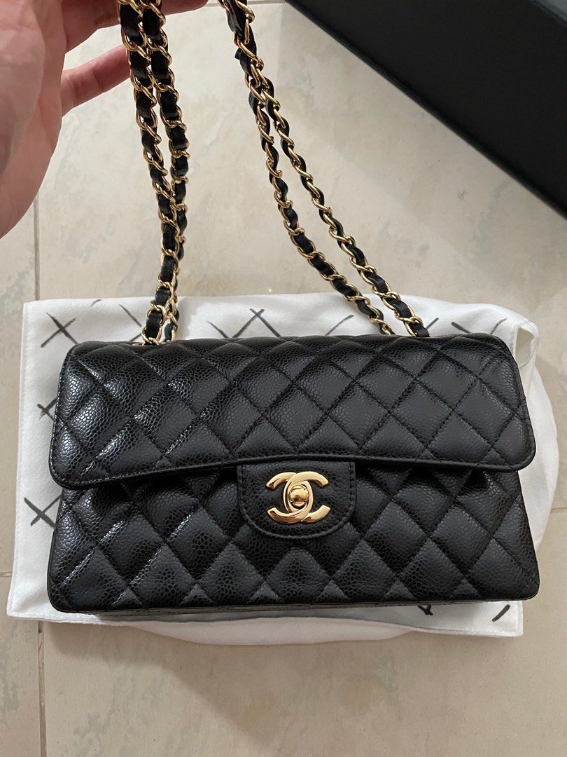 Chanel Small Classic Caviar, Luxury, Bags & Wallets on Carousell