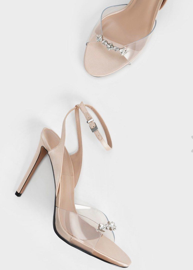 Gem clear stiletto best sale heels