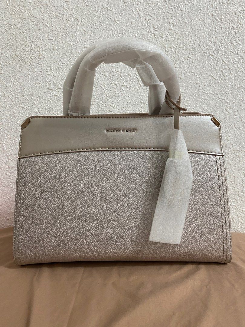 Charles & keith metallic edge crossbody bag on sale