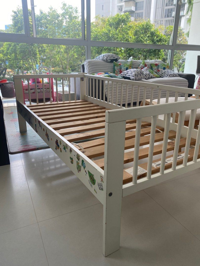 Child bed ikea brand but this model was discontinued. Excellent
