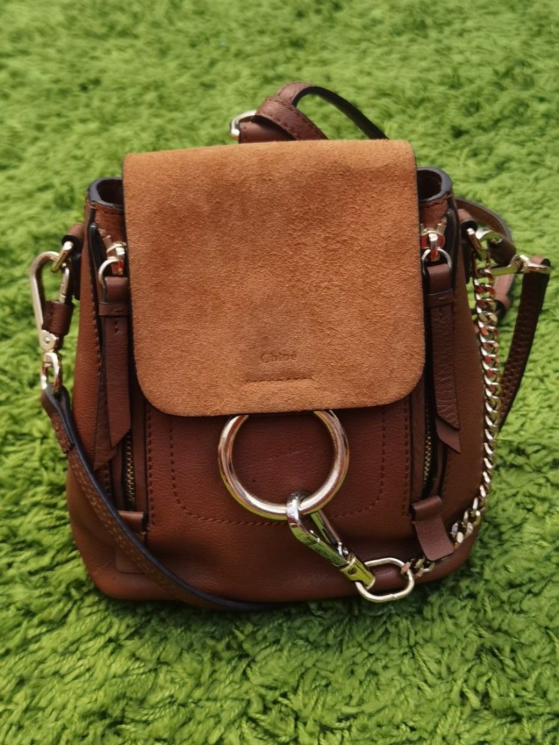 Chloe backpack mini in brown Women s Fashion Bags Wallets