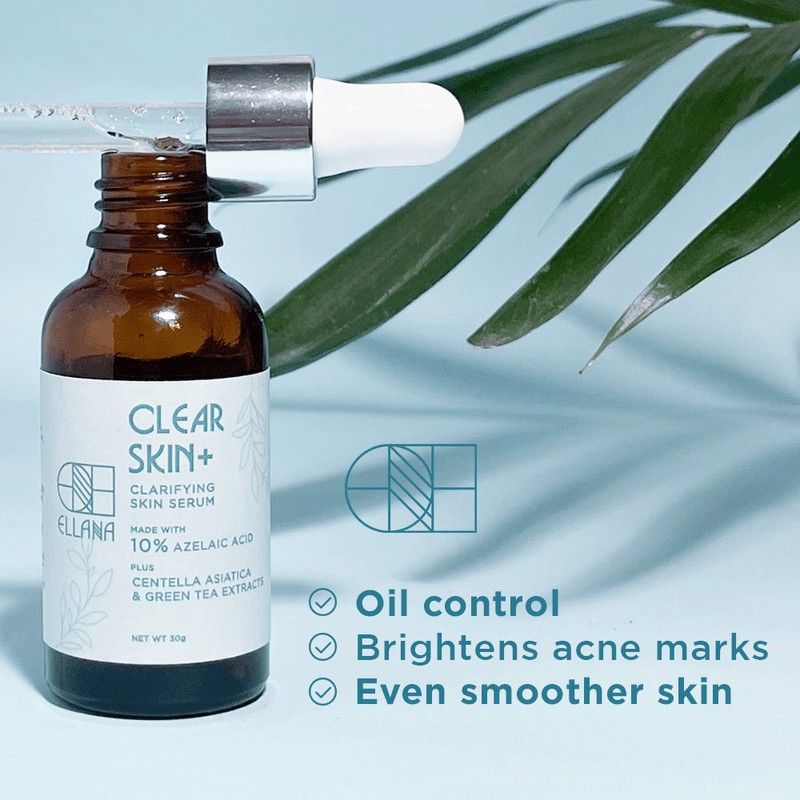 ELLANA Clear Skin+ Clarifying Serum with 10% Azelaic Acid (Azeclair ...