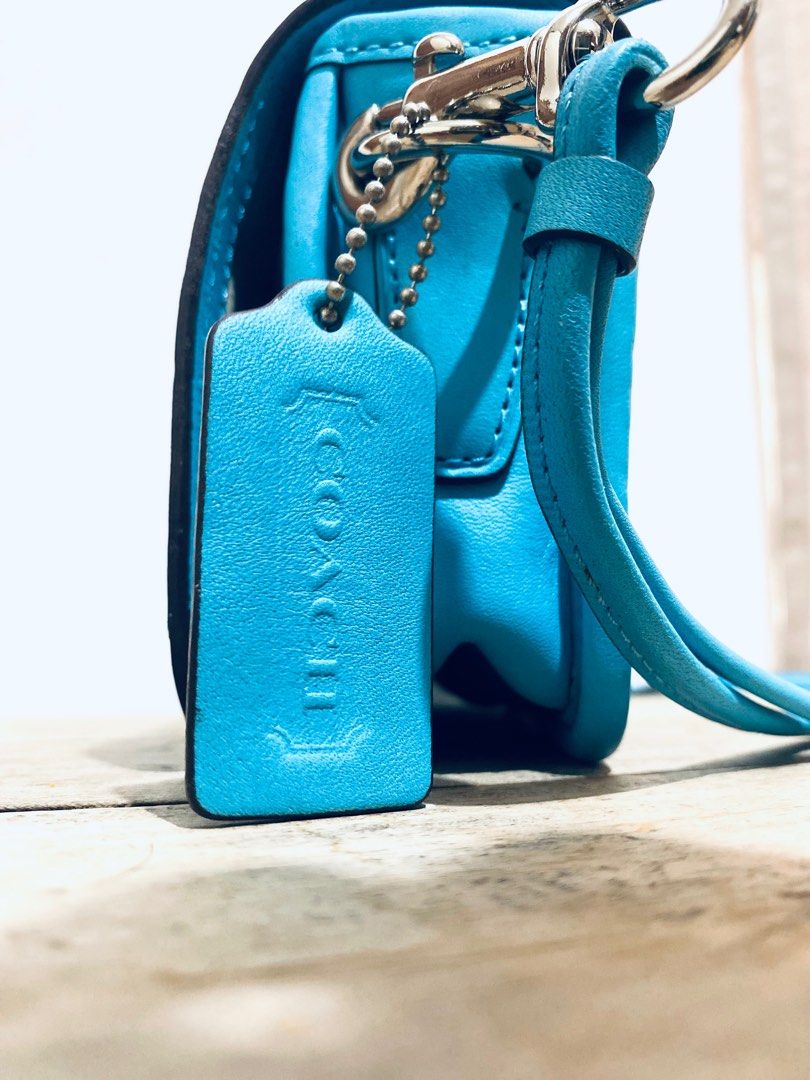 Coach Legacy Penny British Shoulder Crossbody in Turquoise No. 