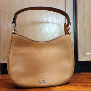 COACH Polished Pebble Leather Hadley Hobo Gd/1941 Saddle in Brown