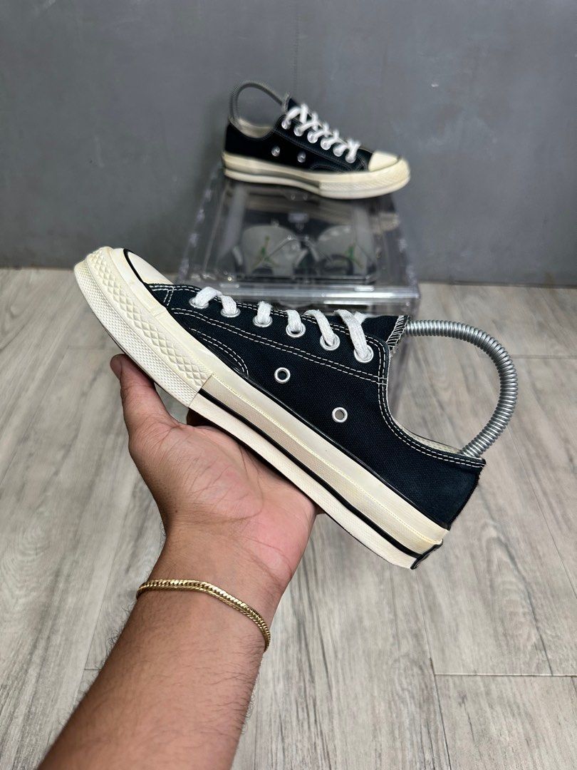 converse 70s black on feet
