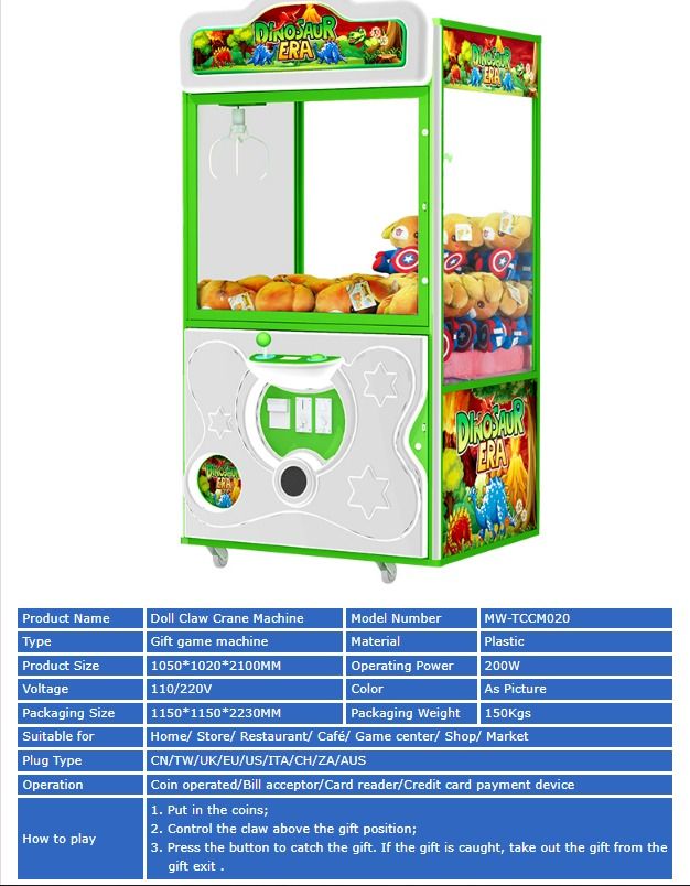 Custom Happy House Coin Operated Gift Game Machine Arcade Claw Crane ...