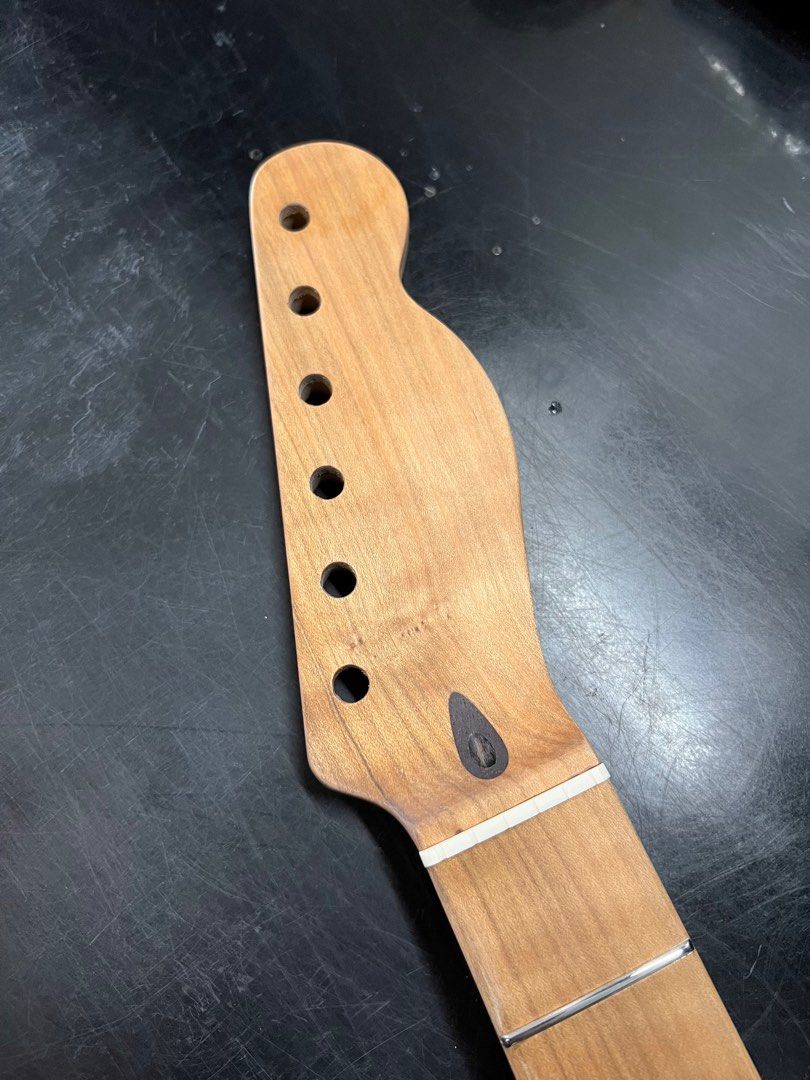 Custom Telecaster neck 1pc roasted flame maple stainless steel frets