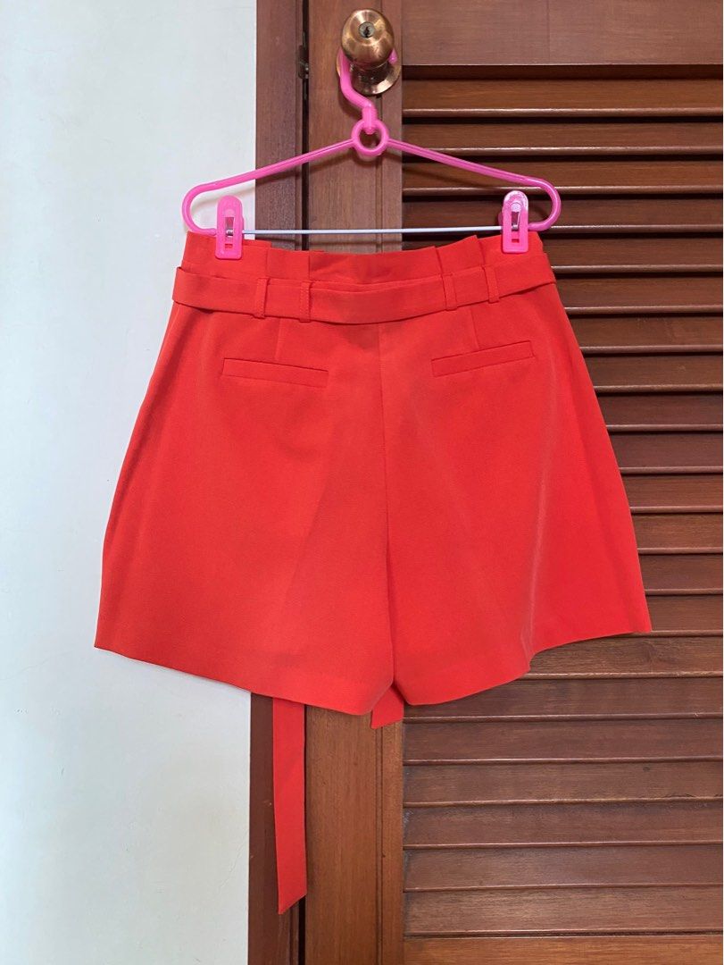 Dorothy Perkins tie waist paper bag shorts Women s Fashion