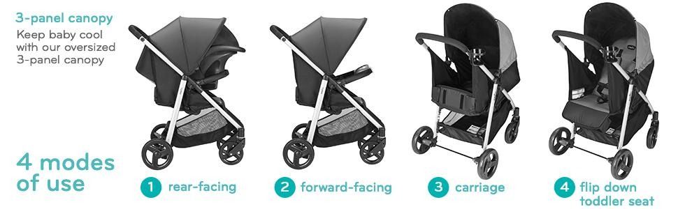 Evenflo flipside travel system with litemax infant car seat hot sale