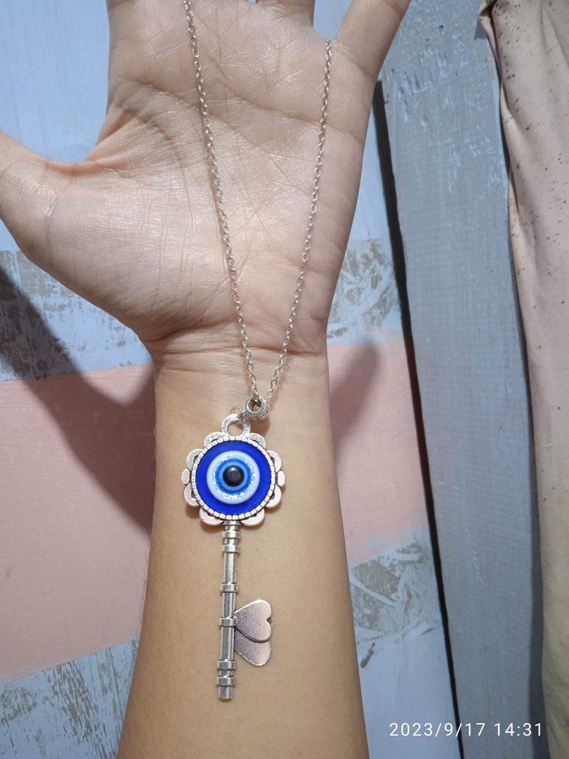 Evil Eye key necklace