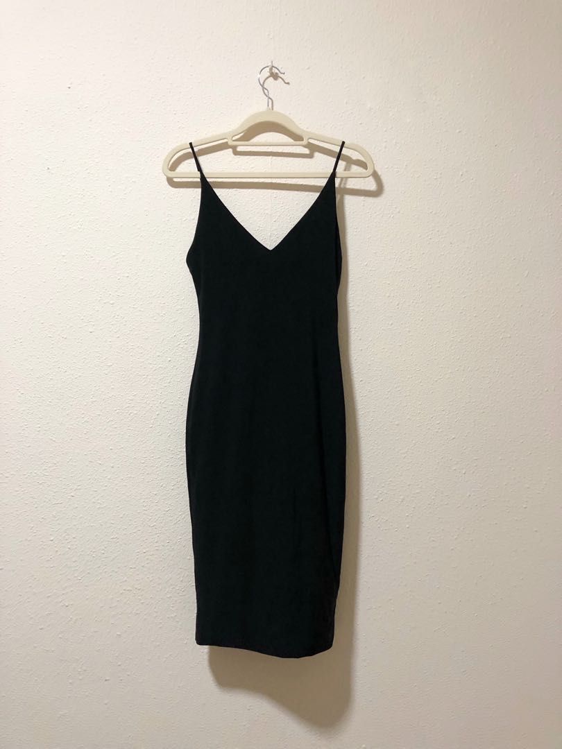 Fashion Nova Midi Bodycon Dress Black (Brand New), Women's Fashion, Dresses  & Sets, Dresses on Carousell