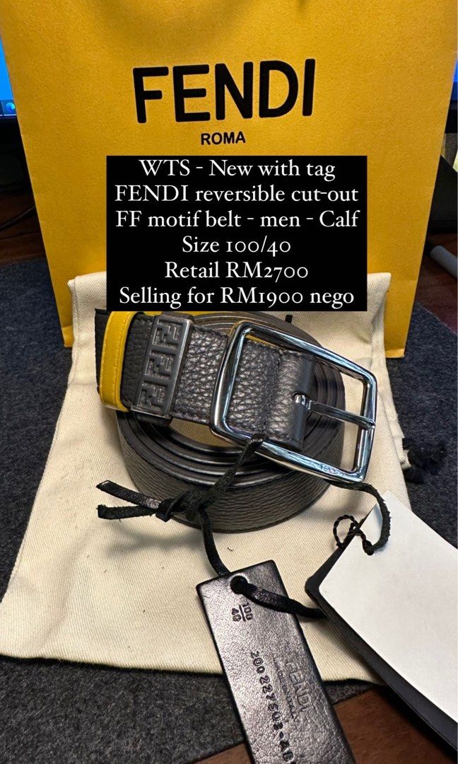 Fendi leather belt