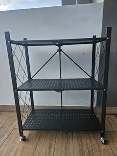 Foldable storage rack 3 layers, self collection  at nearby sengkang MRT