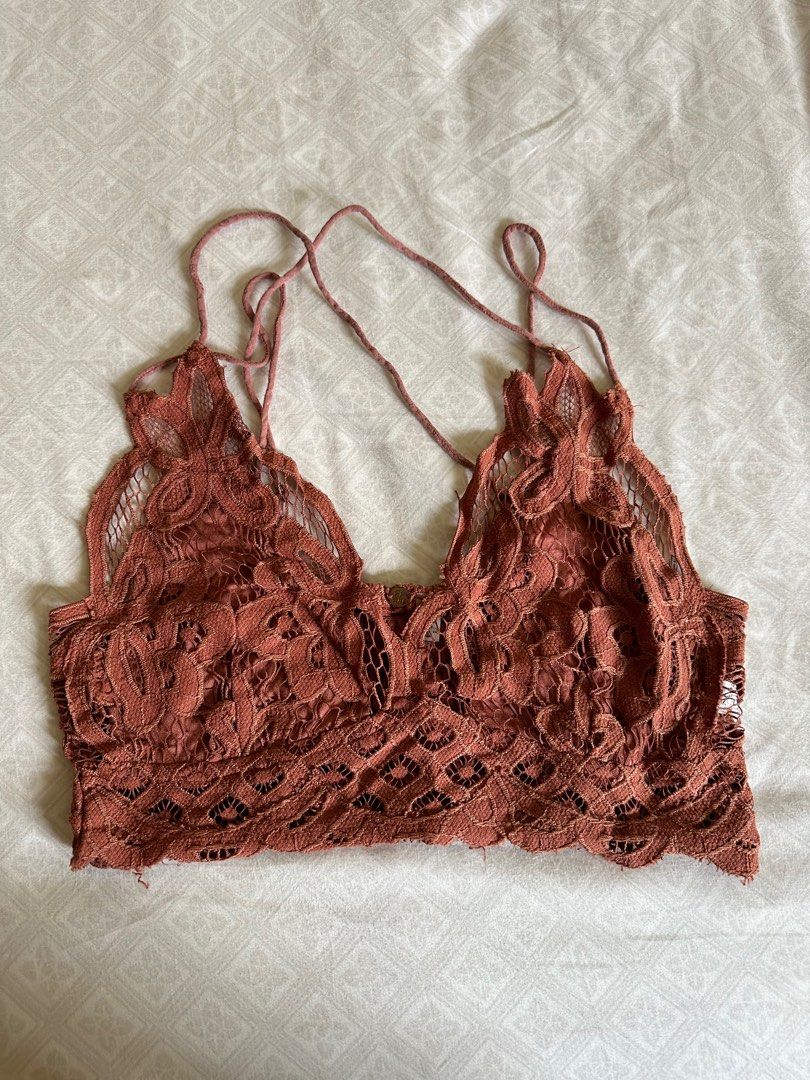 Free people adella bralette crop top, Women's Fashion, Tops, Other Tops on  Carousell