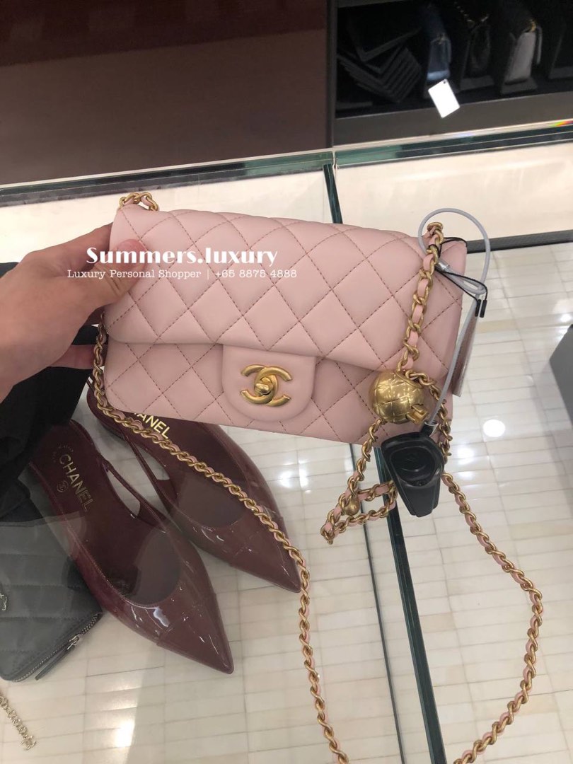 FULL AMT 23K Chanel Pearl Crush Mini Rectangle Flap Bag