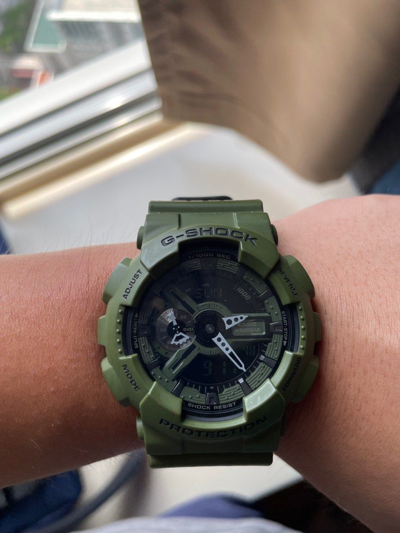 G shock top ga 110 green