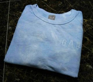 GAP OVERSIZE BLUE TIE DYE PULLOVER SWEATSHIRT SAIZ M