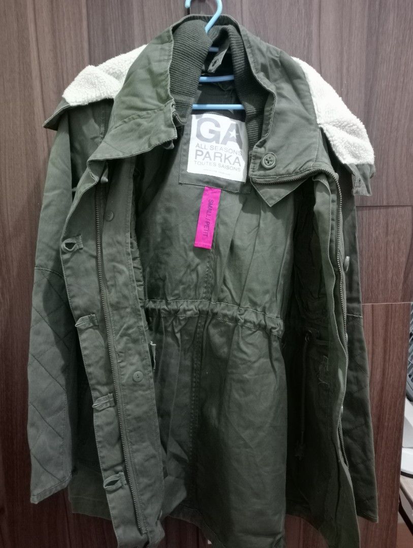 Garage Dark green parka with inner jacket Women s Fashion Coats