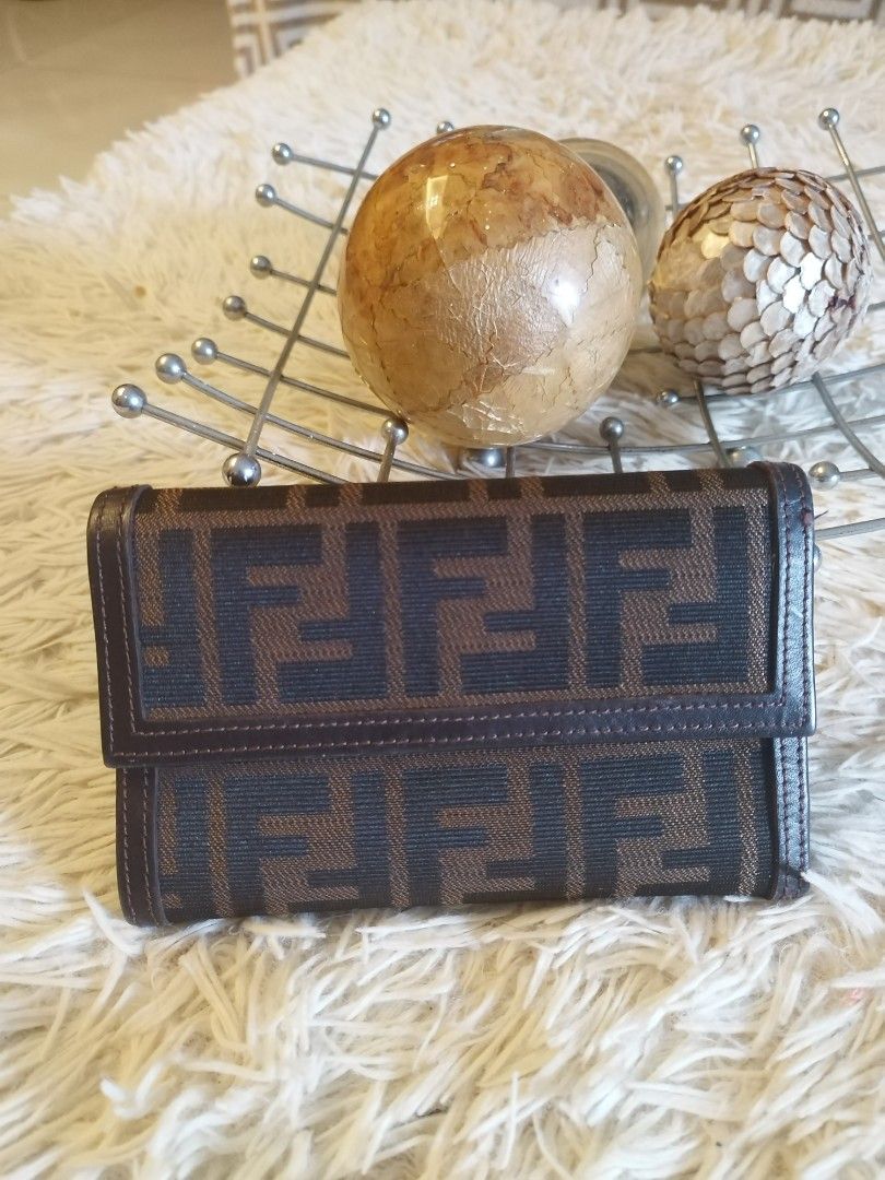 Vintage fendi zucca wallet cheap