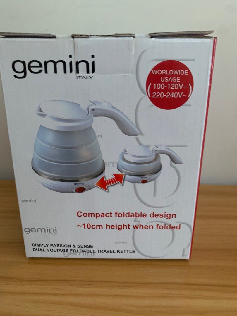 Gemini dual voltage foldable travel kettle cheap