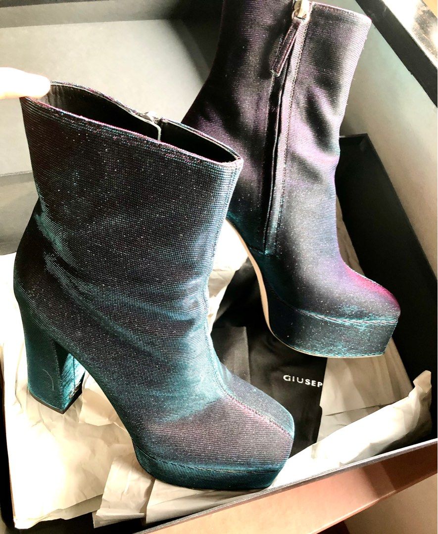 Giuseppe Zanotti New York 80 Iridescent Platform Boots