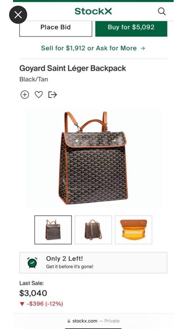 Goyard Sac Saint Leger Backpack, Luxury, Bags & Wallets on Carousell