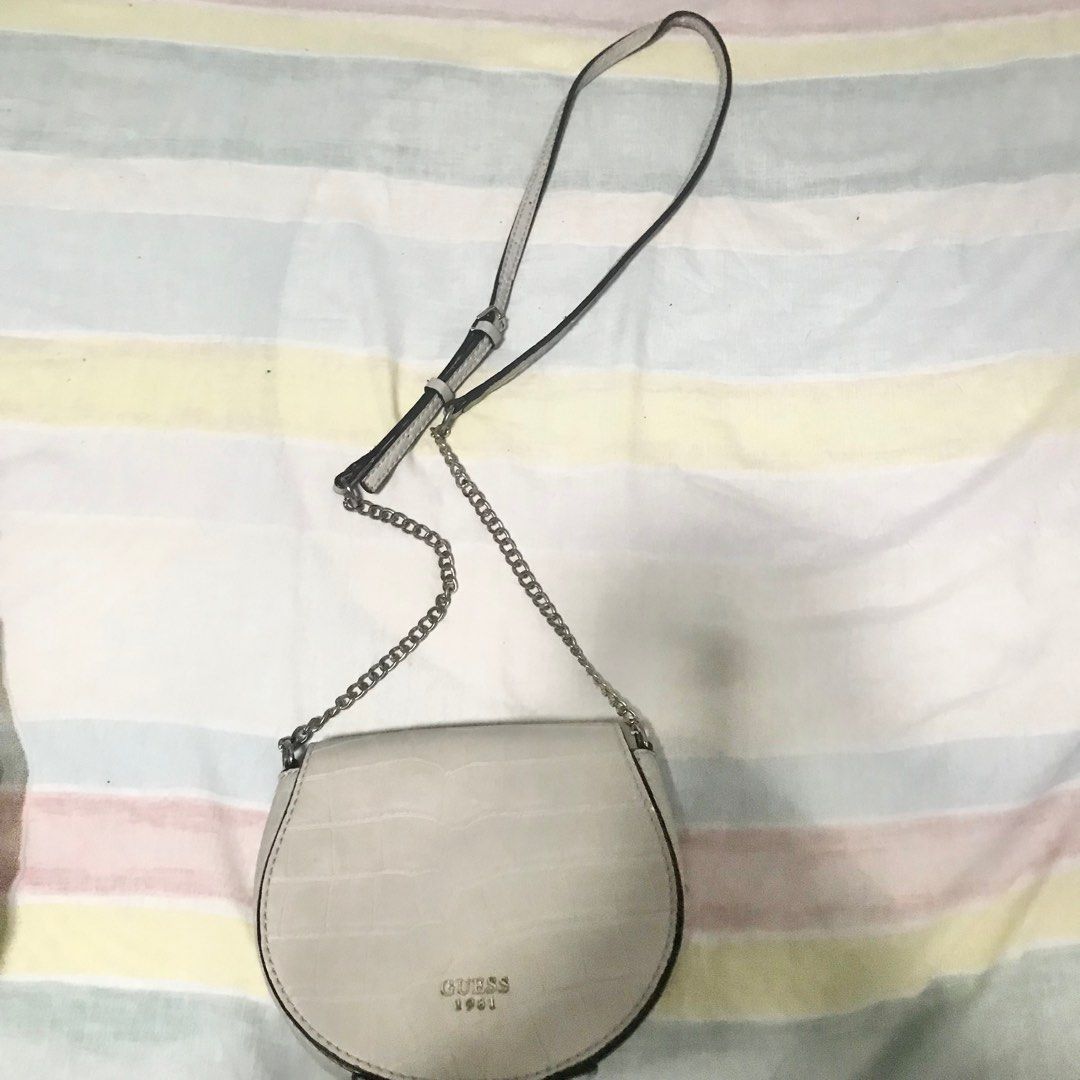 Guess Sling bag silver Women s Fashion Bags Wallets Cross body Bags on Carousell