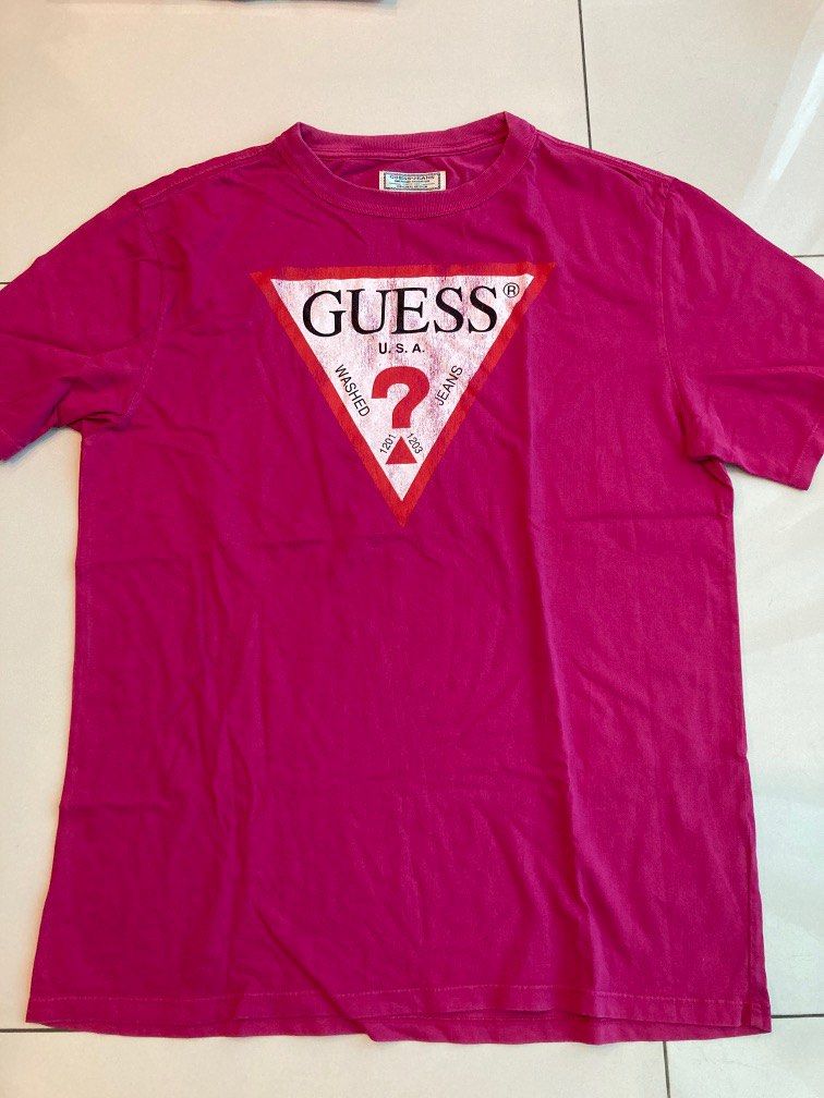 Mens vintage guess t shirt top