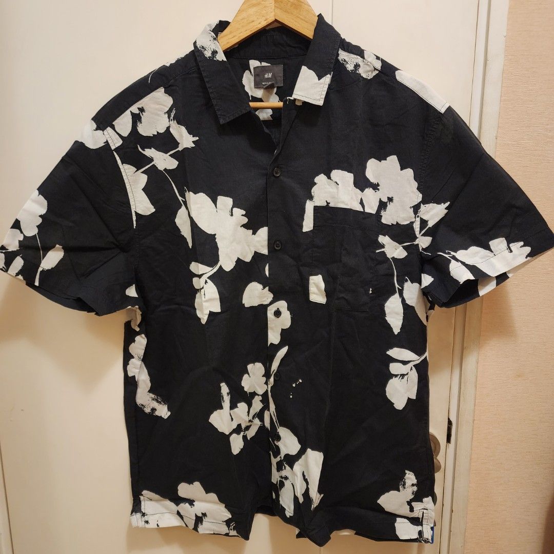 H and m top floral shirt
