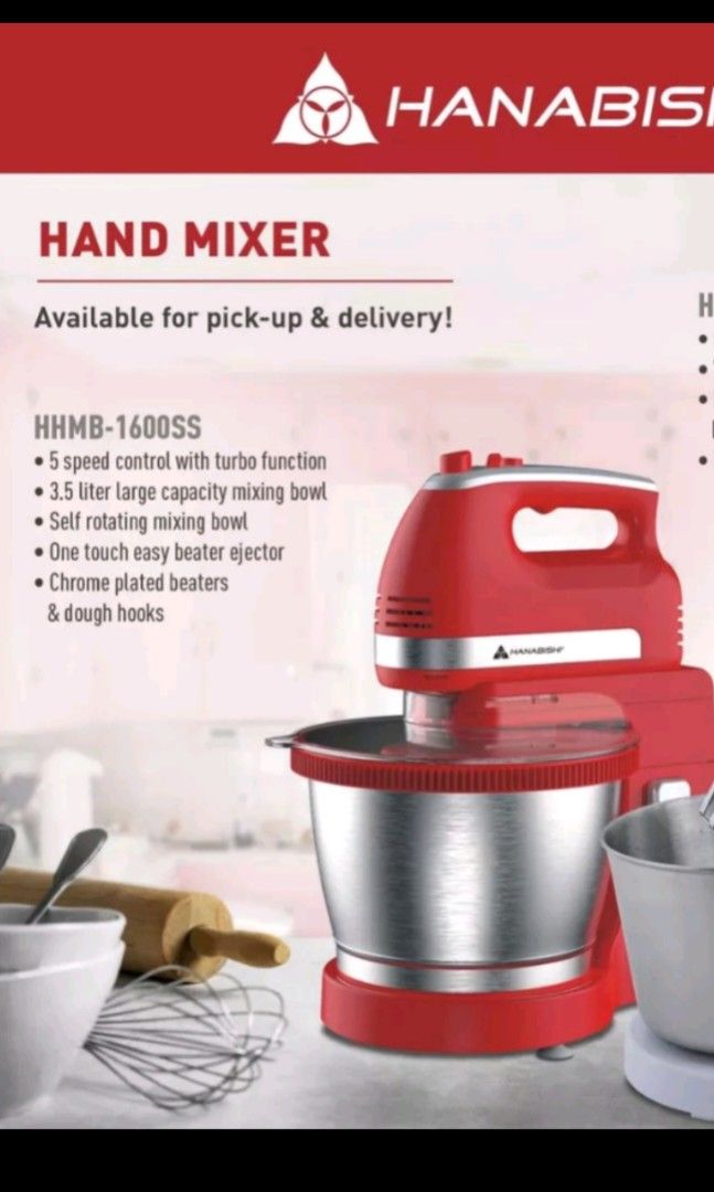 Hanabishi Stand Mixer 3.5L, TV & Home Appliances, Kitchen Appliances, Hand & Stand Mixers on