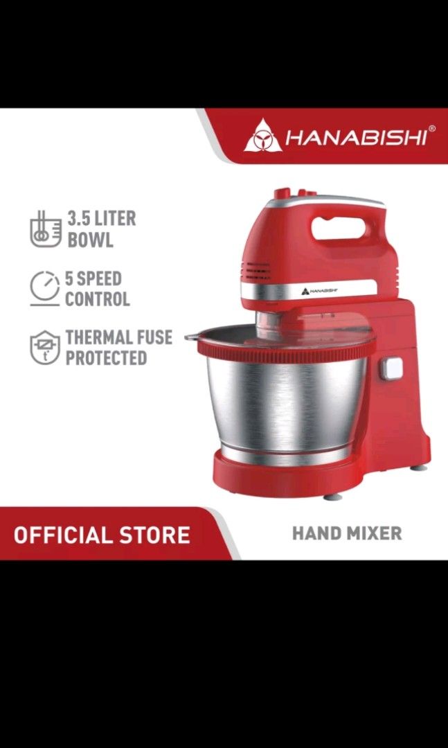 Hanabishi Stand Mixer 3.5L, TV & Home Appliances, Kitchen Appliances, Hand & Stand Mixers on