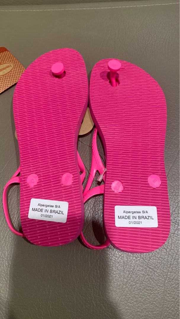 Havaianas pink size 6 Women s Fashion Footwear Slippers and slides on Carousell