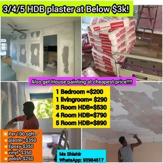 HDB,Condo,commercial space,shopping mall Plaster and paint at cheap price paint#Hdbplaster #pipepaint #roompaint #house #worker #HDB #CONDO  #BTO  #house #paint #plaster #wallpaint #HDBpaint #condopaint