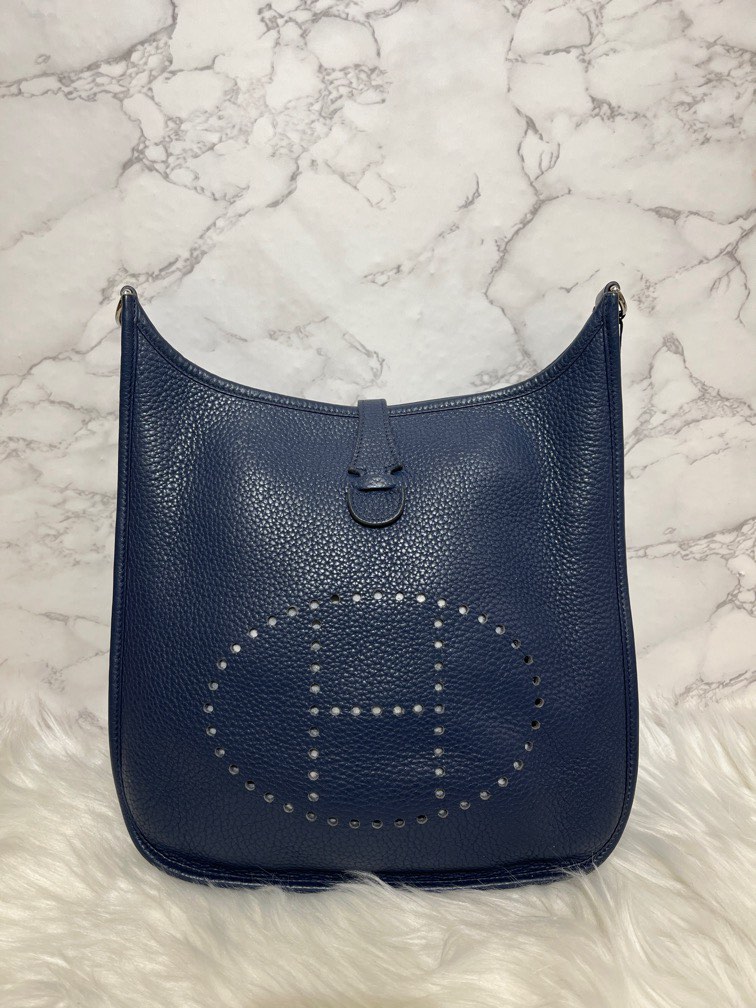 hermes evelyne navy blue