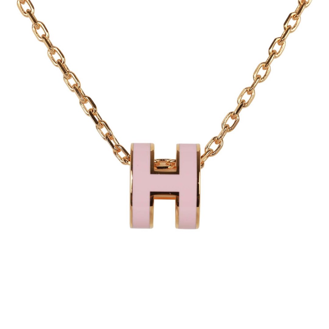 HERMES Metal Pop H Necklace White/Gold – Brand Off Hong Kong Online Store